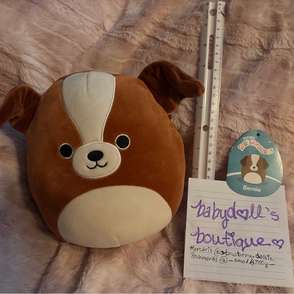 Brown/White Dog Squishmallow